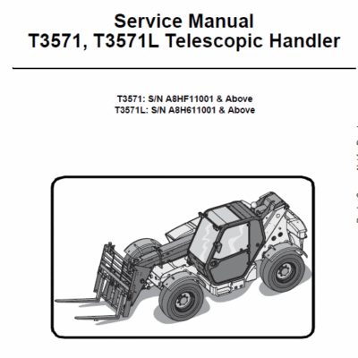 Bobcat T3571, T3571L Telescopic Handler Service Repair Manual
