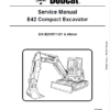 Bobcat E42 Excavator Repair Service Manual