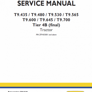 How To Repair New Holland T9.600, T9.645, T9.700 Tractor Service Manual How To Repair New Holland T9.600, T9.645, T9.700 Tractor Service Manual - Image 2