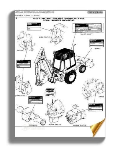 Case 480C 480CK C Tractor Loader Backhoe Parts Manual Catalog - Image 2