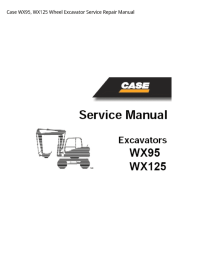 Case Wx95 Wx125 Wheel Service Repair Manual - Image 2