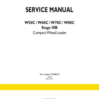 Cart New Holland W50C W60C Loader Stage IIIB Service Manual