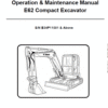 Bobcat E62 Excavator Repair Service Manual