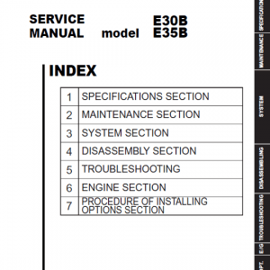New Holland E30B and E35B Compact Excavator Service Manual New Holland E30B and E35B Compact Excavator Service Manual - Image 2