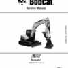 Bobcat E85 Excavator Repair Service Manual