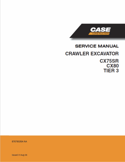 CASE CX80 Service Repair Manual - Image 2