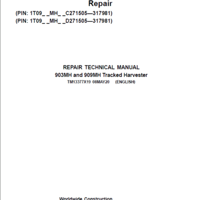 John Deere 909MH Harvester Repair Manual