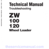 Hitachi ZW100 and ZW120 Wheel Loader Service Repair Manual