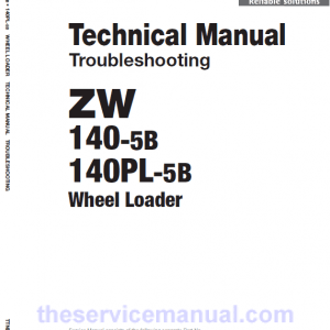 Hitachi ZW140-5B, ZW140PL-5B Wheel Loader Service Repair Manual Hitachi ZW140-5B, ZW140PL-5B Wheel Loader Service Repair Manual - Image 2