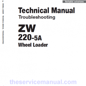 Hitachi ZW220-5A, ZW220-5B Wheel Loader Service Repair Manual Hitachi ZW220-5A, ZW220-5B Wheel Loader Service Repair Manual - Image 4