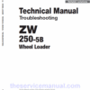Hitachi ZW250-5B Wheel Loader Service Repair Manual