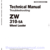 Hitachi ZW310-5A, ZW310-5B Wheel Loader Service Repair Manual