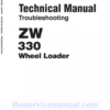 Hitachi ZW330, ZW330-6 Wheel Loader Service Repair Manual