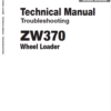 Hitachi ZW370, ZW370-G Wheel Loader Service Repair Manual