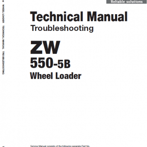 Hitachi ZW550-5B Wheel Loader Service Repair Manual Hitachi ZW550-5B Wheel Loader Service Repair Manual - Image 2