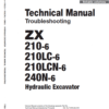Hitachi ZX210-6, ZX210LC-6, ZX240N-6 Excavator Service Repair Manual