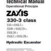 Hitachi ZX350H-3, ZX350LCH-3, ZX350LC-3 Excavator Service Repair Manual