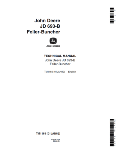 John Deere 693B Feller Buncher Service Manual - Image 2