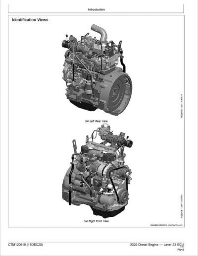 John Deere 3029 Diesel Engine Level 23 ECU Component Technical Manual - Image 2