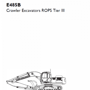 New Holland E485B ROPS Excavator Service Manual New Holland E485B ROPS Excavator Service Manual - Image 4