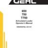Gehl AL 750 Articulated Loader Repair Service Manual