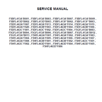 CNH F5 Tier 4B (final) and Stage IV Service Manual