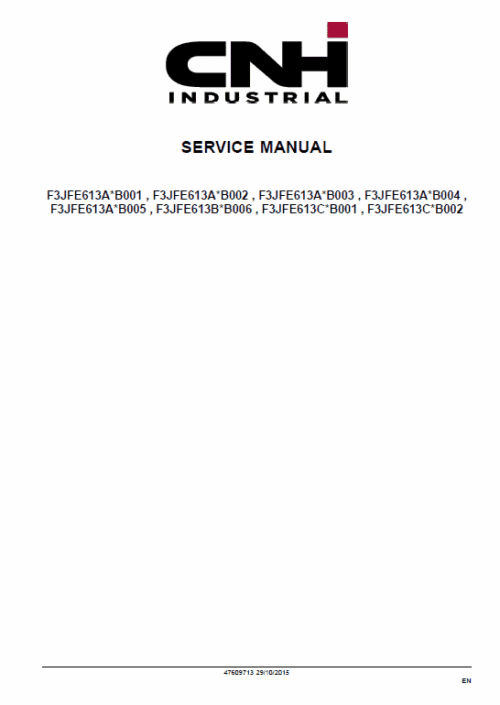 Cursor 16 SST Tier 4B (final) and Stage IV Engine Service Manual