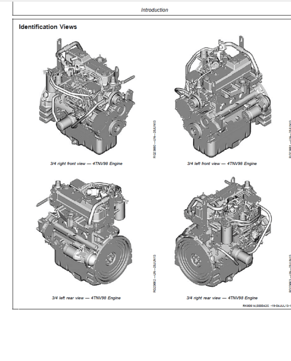 John Deere 4TNV98, 4TNV98T Diesel Engines Repair Manual John Deere 4TNV98, 4TNV98T Diesel Engines Repair Manual - Image 2