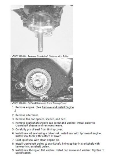 John Deere X750 X754 X758 Service Repair Manual - Image 4
