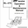 Bobcat BL275 Loader Service Repair Manual