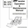 Bobcat BL370, BL375 Loader Service Repair Manual