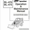 Bobcat BL470, BL475 Loader Service Repair Manual