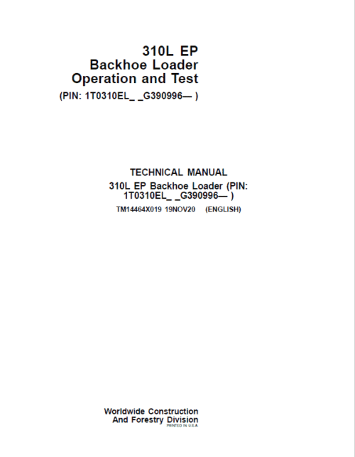 AGCO ST25 Compact Tractor Service Manual