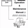 Bobcat 2200, 2200S, 2300 Utility Vehicle Service Manual