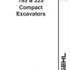 Gehl GE 153, GE 193, GE 223 Excavator Repair Service Manual