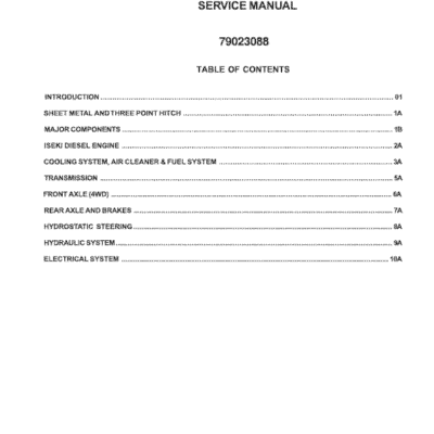 AGCO ST35, ST40 Tractor Service Manual Download