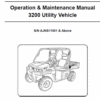 Bobcat 3200 Utility Vehicle Service Repair Manual