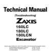 Hitachi Zaxis 160LC and Zaxis 180LC Excavator Service Repair Manual