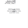 John Deere 315SL Backhoe Loader Service Manual SN