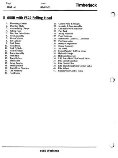 Timberjack 608B Carrier Service Repair Manual - Image 2