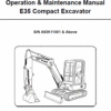 Bobcat E35 Compact Excavator Service Manual