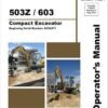 Gehl GE 503Z, GE 603 Mini Excavator Repair Service Manual