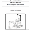 Bobcat 418 Compact Excavator Service Manual