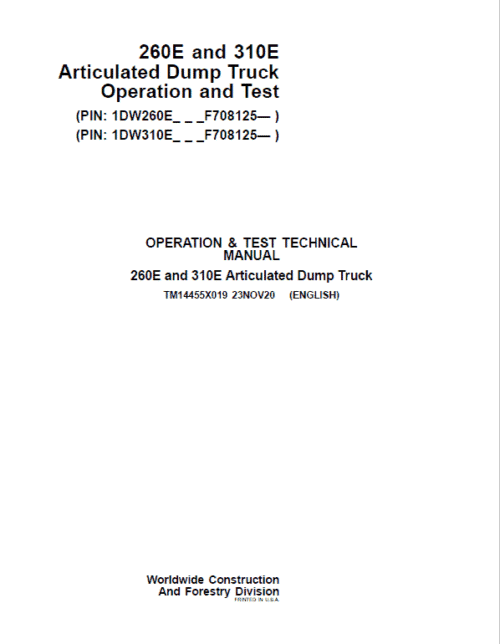 Bobcat 418 Compact Excavator Service Manual