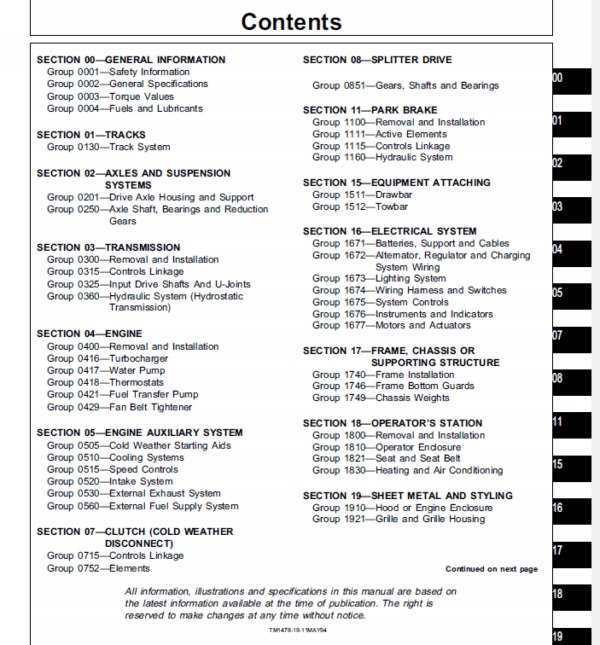 John Deere 655B and 755B Crawler Manual John Deere 655B and 755B Crawler Manual - Image 2