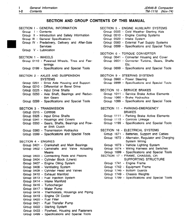 John Deere 646B Compactor Service Manual John Deere 646B Compactor Service Manual - Image 2