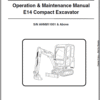 Bobcat E14 Excavator Repair Service Manual