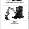 Bobcat E17 Excavator Repair Service Manual
