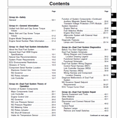 John Deere 400 Series 6076AFD Dual Fuel Engines Service Manual - Image 3