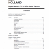 New Holland TC31, TC35, TC40, TC45 Tractor Service Manual